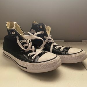 black high top converse